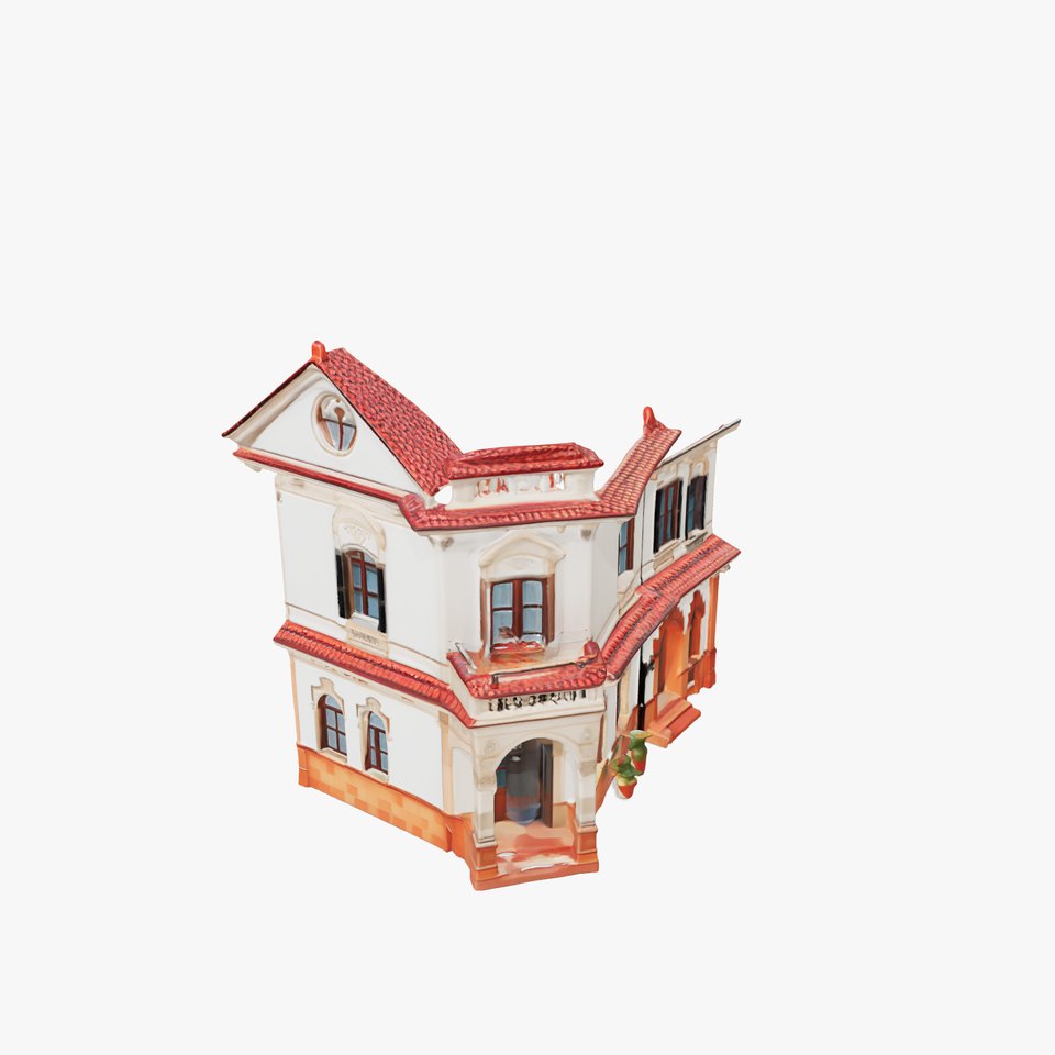 Italian Villa Baroque Elegance Architectural model pack